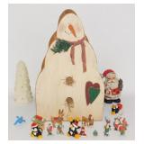 * Vintage Homco Santa Bank, Tree Candle and