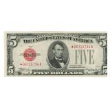 U.S. America $5 Note "Star Note" 1928C Series -