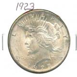 1923 Peace BU Silver Dollar