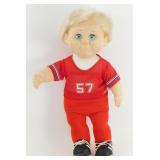 Vintage 1986 Wanna-Be Football Player Doll