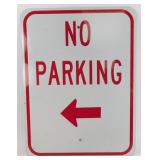 * Large No Parking Aluminum Sign - 24" x 18"