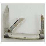 Sabre 3-Blade Mother of Pearl Pocket Knife -