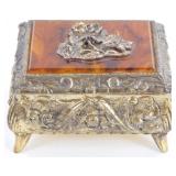 Brass Rose Music/Trinket Box - Works