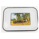 Vintage Ing-Rich Porcelain Enameled Tray with