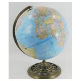 * George F. Cram Company World Globe w/ Nice