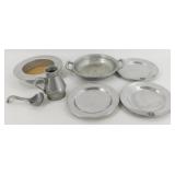 Group of RWP-Wilton Pewter Plates, Mini