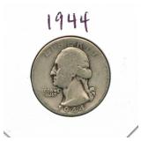 1944 Washington Silver Quarter