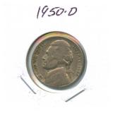 1950-D Jefferson Nickel