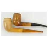 2 Vintage Tobacco Smoking Pipes