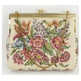 Vintage Walborg Floral Tapestry Purse Evening Bag