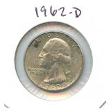 1962-D Washington Silver Quarter