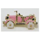 Pink Car Brooch