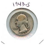 1943-S Washington Silver Quarter