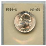 1944-D Washington Silver Quarter