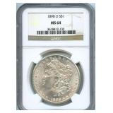 1898-O Morgan Silver Dollar NGC MS 64