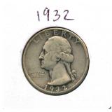 1932 Washington Silver Quarter