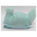 * Blue Turkey Butter Dish