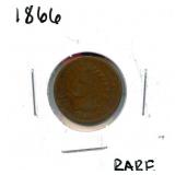 Rare 1866 Indian Head Cent