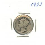 1923 Mercury Silver Dime