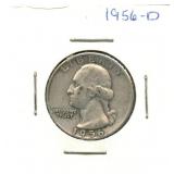 1956-D Washington Silver Quarter