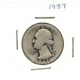 1937 Washington Silver Quarter