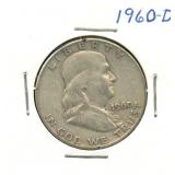 1960-D Franklin Silver Half Dollar