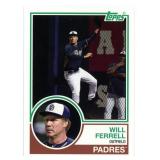 Rare 2015 Topps Will Ferrell 1983 Topps Padres