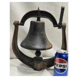 Cast Iron Post mount Bell,