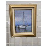 M. Davig ?? Oil canvas framed measure over all