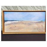 Nancy Tabas "Beach I" Acrylic on canvas painting