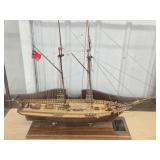 "Scotish Maid" 1839 Ship Model in case built by