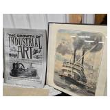 Lot Growth of Industrial ART Book and a Steamboat