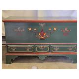 1943 Lane Pennsylvania Folkart painted Cedar