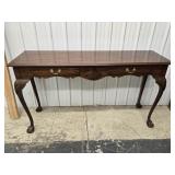 Henkel-Harris sofa / hall table with 2 drawers