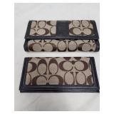 2 pc fashion card holder and checkbook holder.