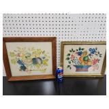 2 Modern Theorem paintings both artist signed.