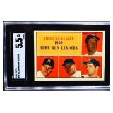 Graded 1961 Topps AL Home Run Leaders card