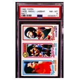 Graded 1980 Topps Carr, Abdul Jabbar, Natt card