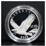 2008 Bald Eagele silver dollar proof coin