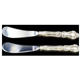 .5oz Wallace Meadow Rose sterling knives