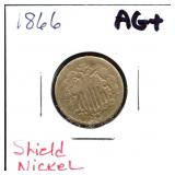 1866 shield nickel