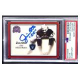 Graded Jim Otto autographed trading card