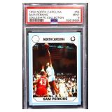 Graded mint 1990 College Coll. Sam Perkins card