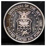 1 troy oz Desert Storm US Air Force silver round