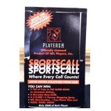 Players Inc Sportscall card box w/ contents