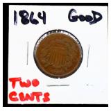 1864 2 cent piece