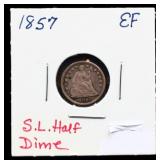 1857 seated liberty half dime