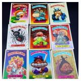 Lot of 9 vintage Garbage Pail Kids trading cards