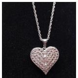 GENUINE DIAMOND HEART NECKLACE