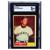 Graded Topps 1961 Juan Marichal card